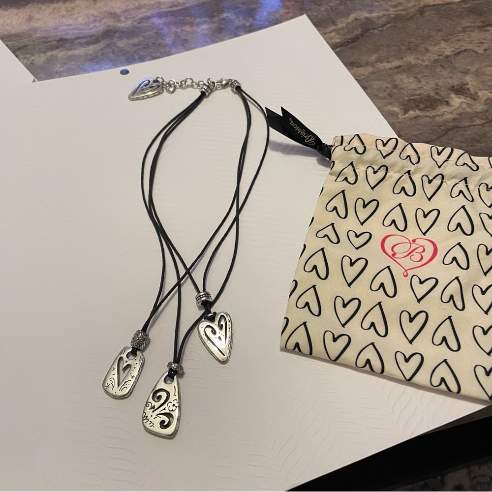 Brighton Brazilian Triple Heart Necklace